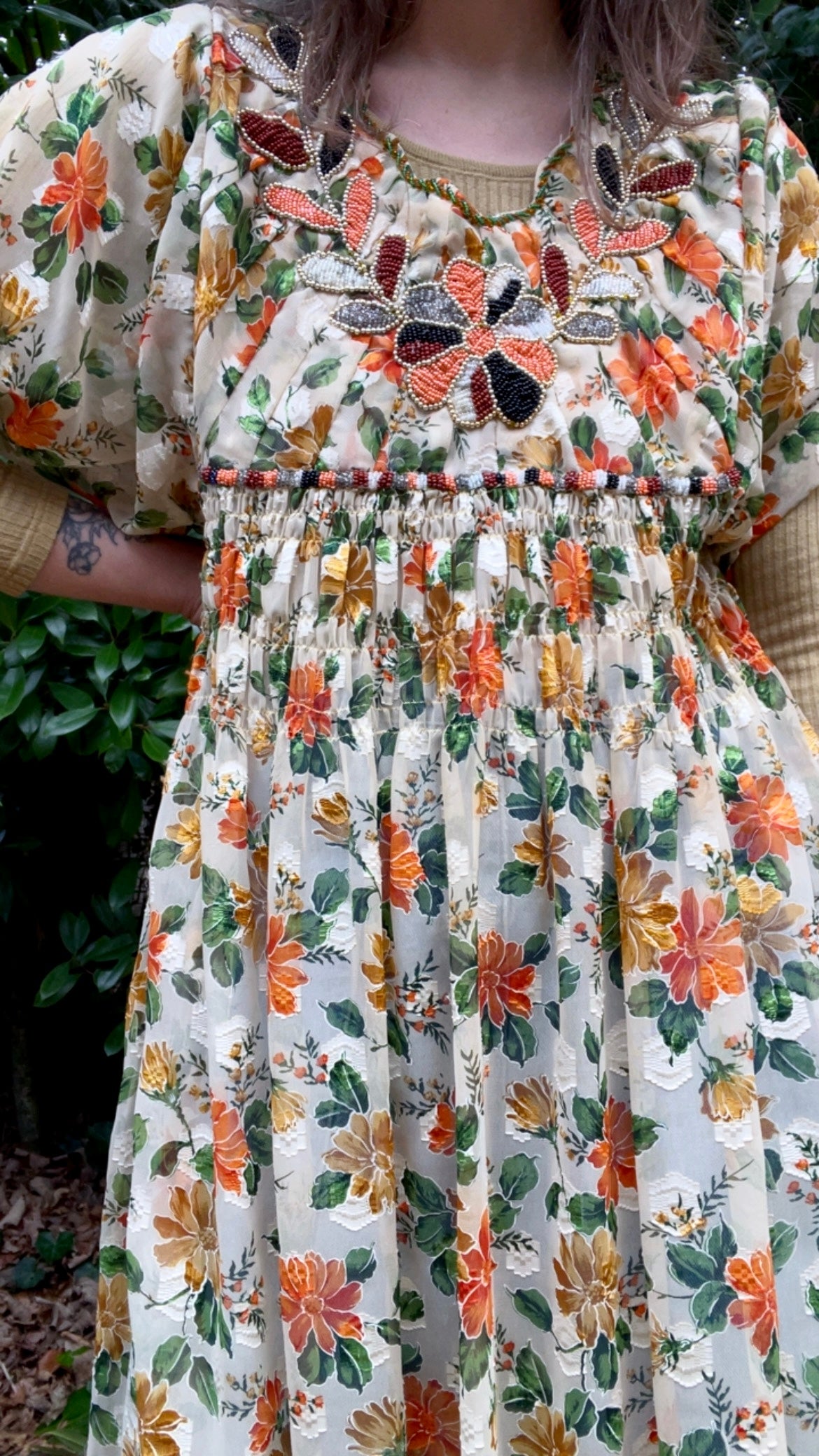 70s Floral Dress