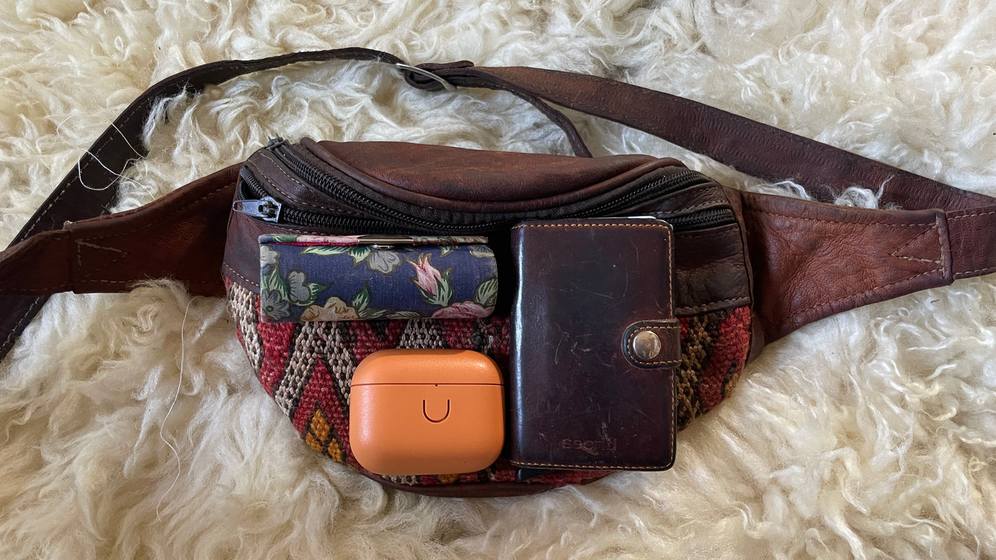 Kelim & Leather Bumbag