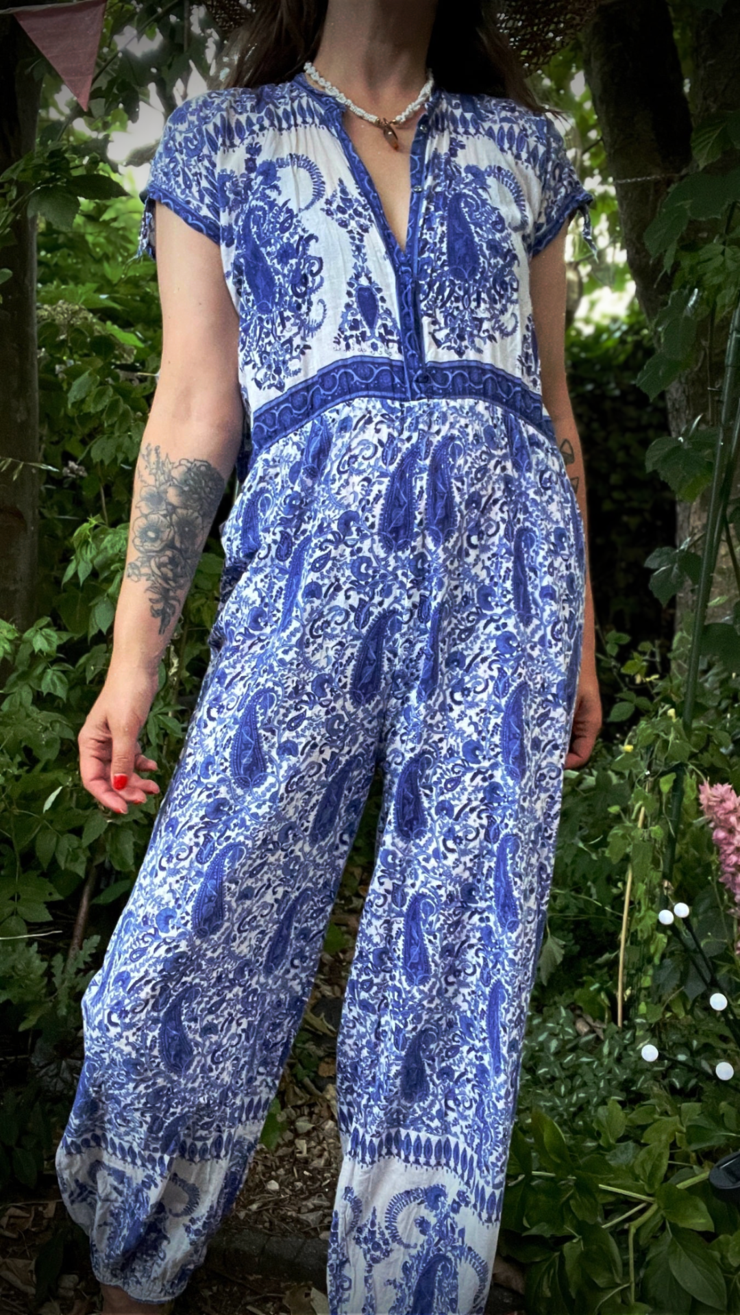 Block Printed Jumpsuit