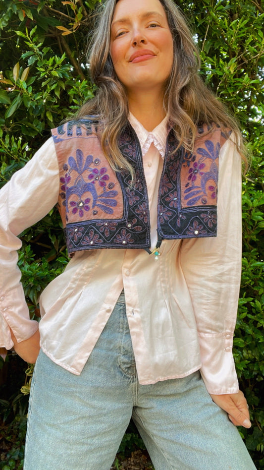 Kantha Mirror Waistcoat