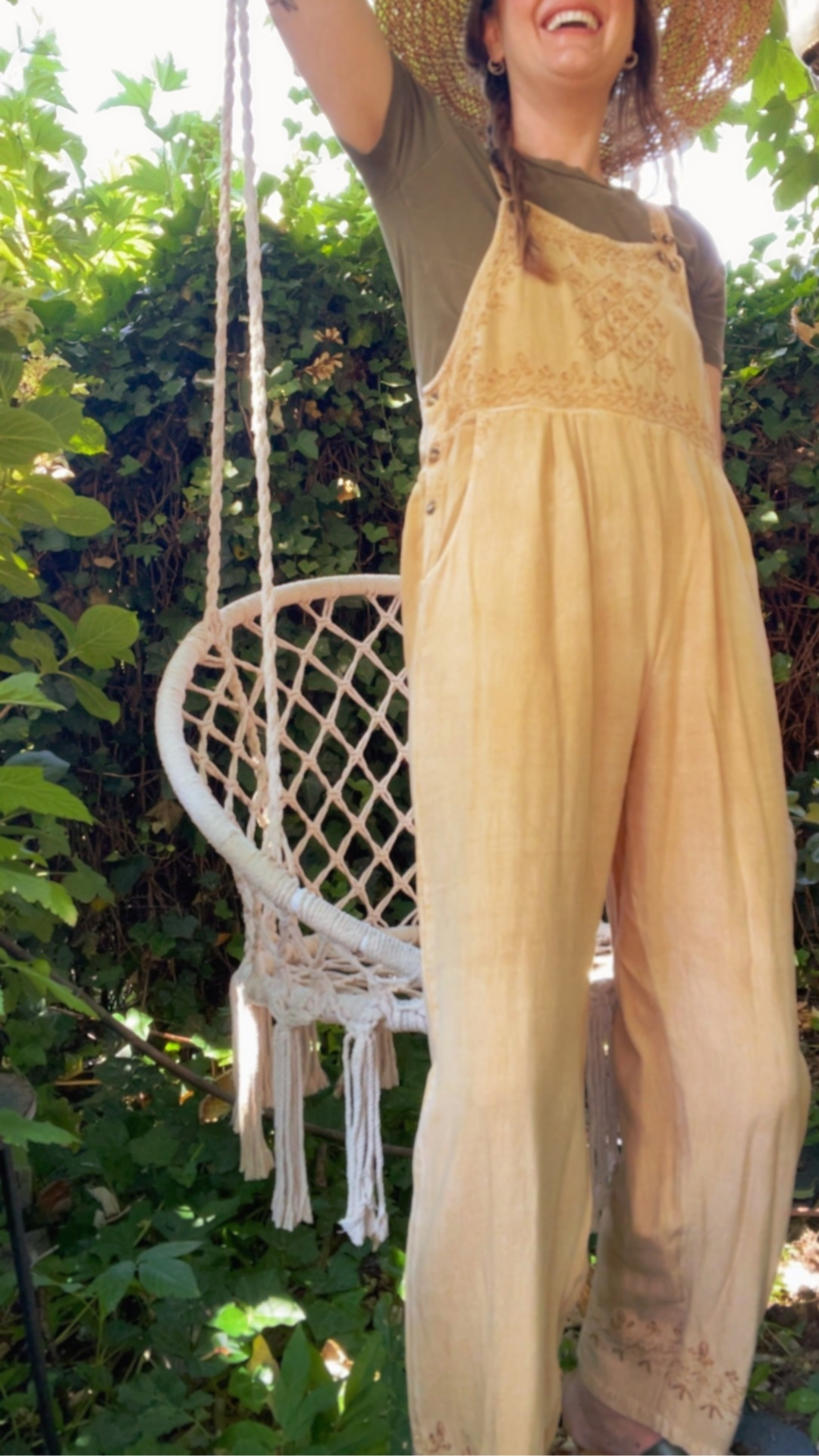 Embroidery Dungaree