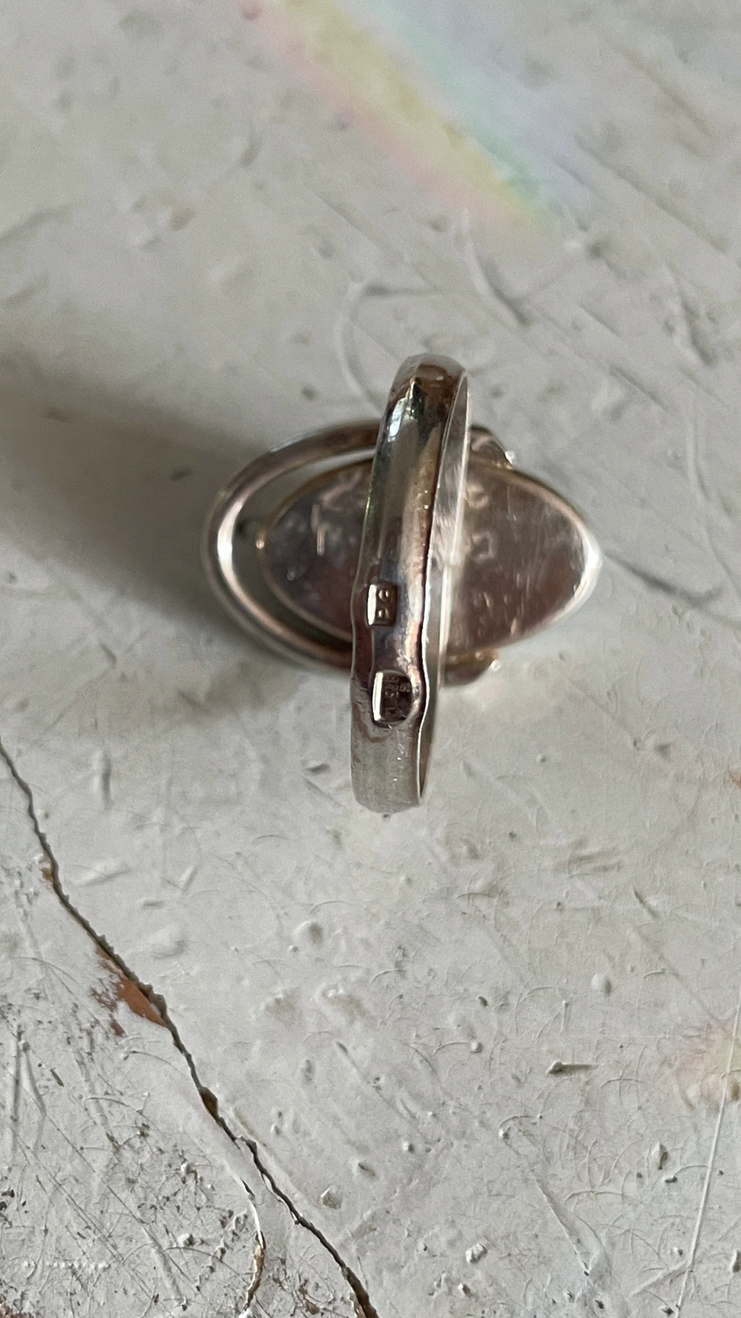 Turquoise Oval Silver Ring