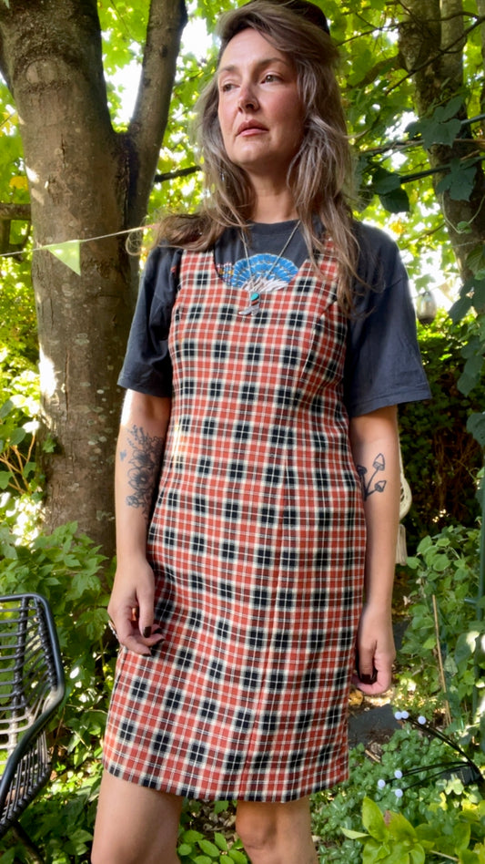 Pinny Check Dress