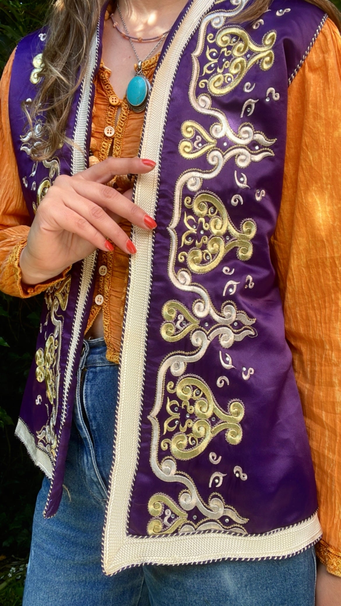 Boho Satin Waistcoat