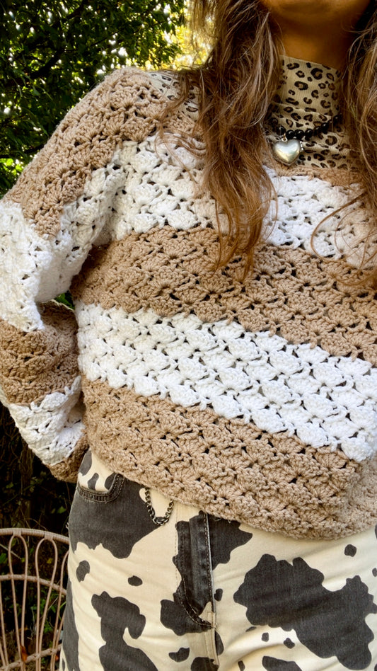 Cropped Crochet Jumper