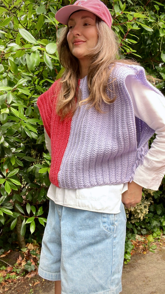 Two-Tone Knitted Jumper