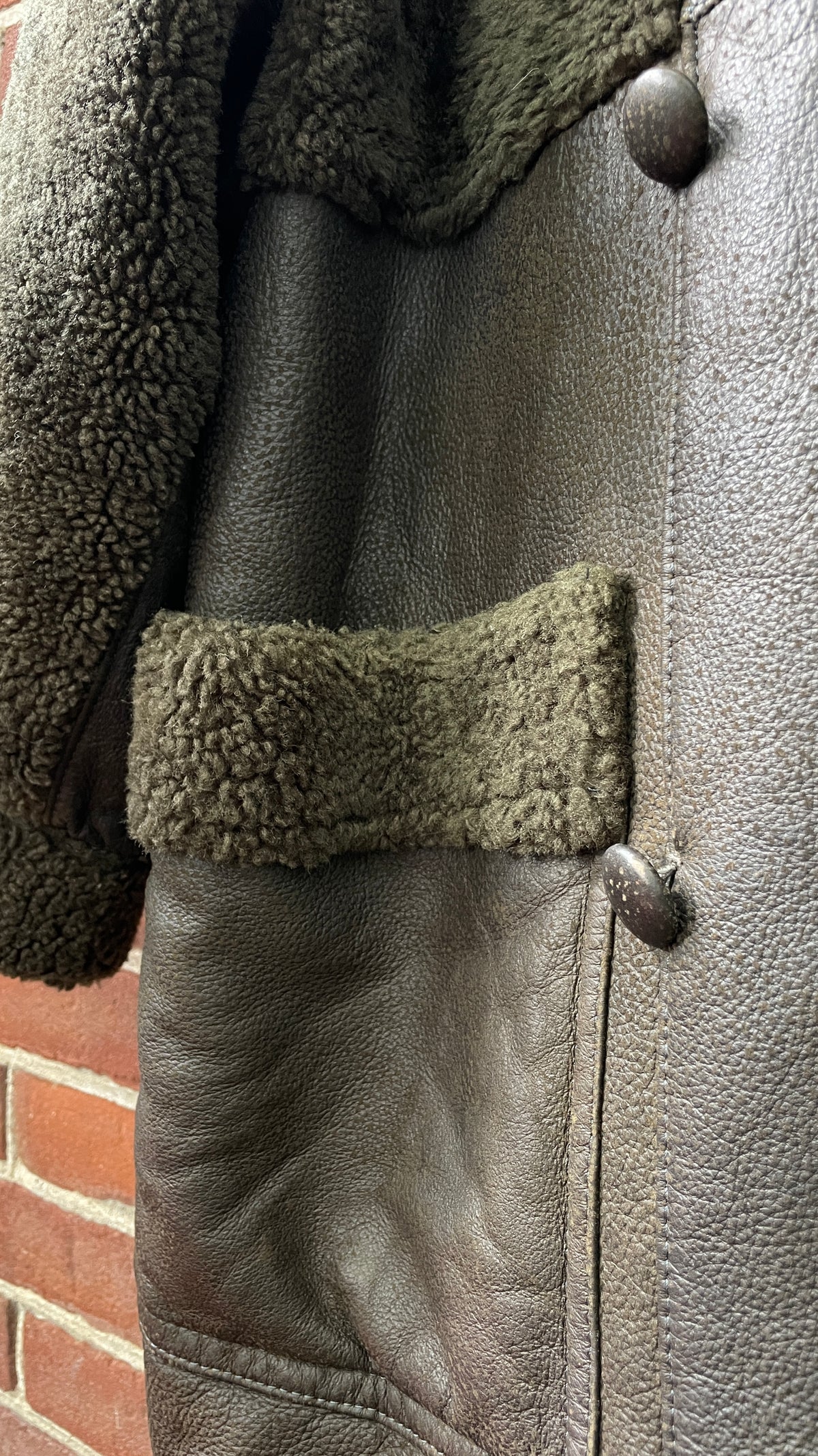 Shearling and Leather Coat