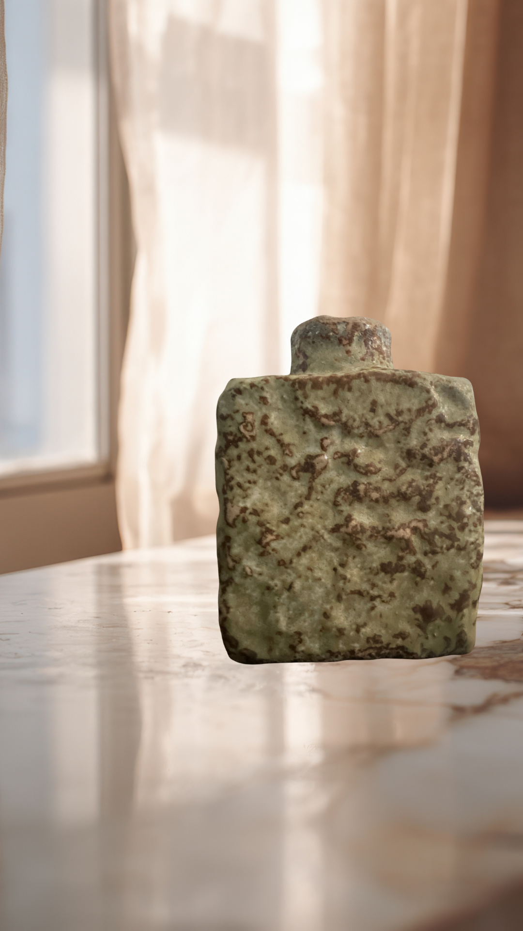 Studio Pottery Lava Vase