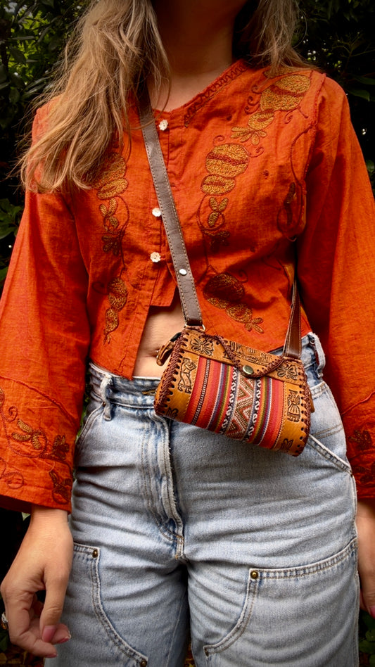 Whimsical Cropped Shirt