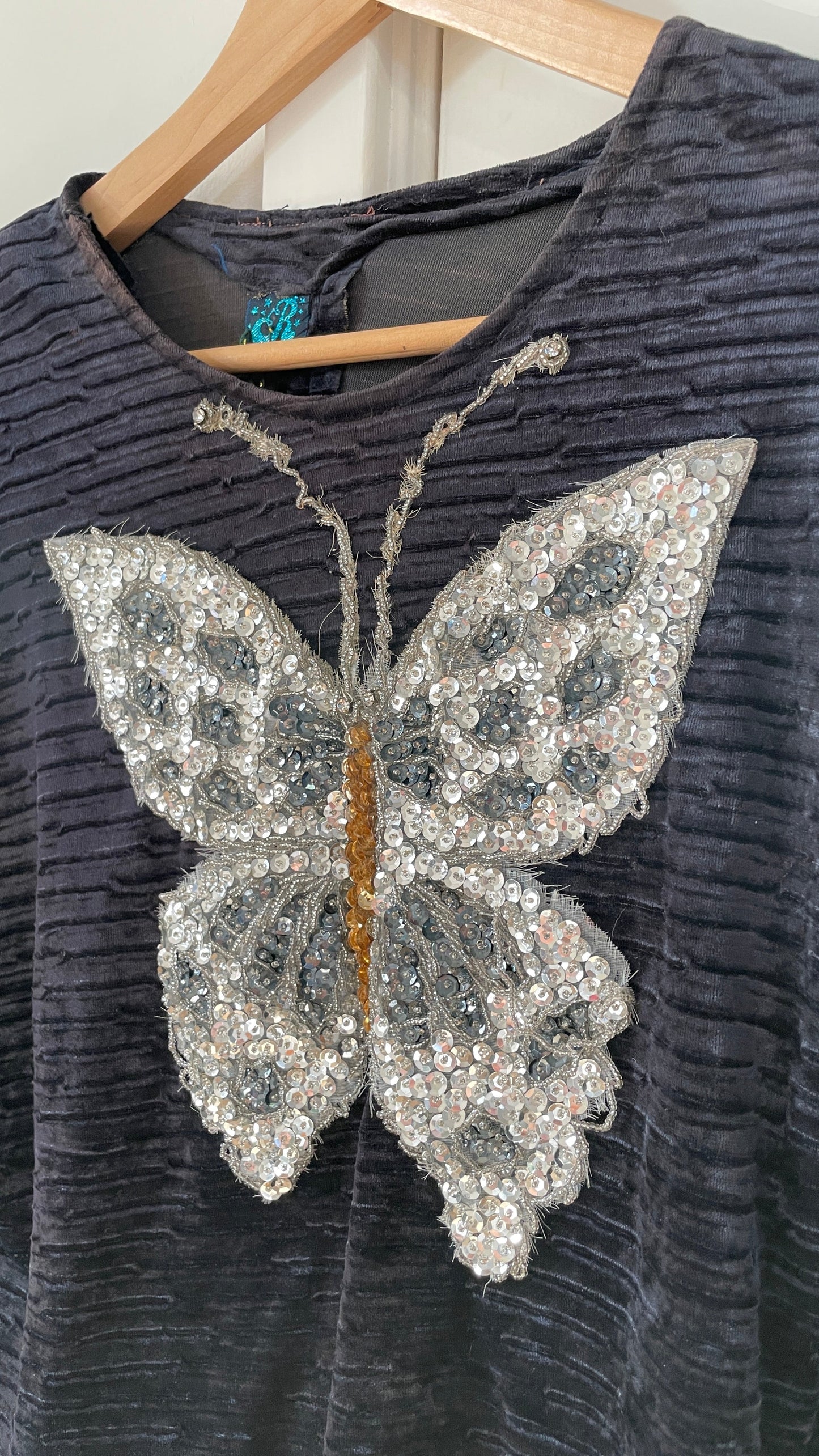 Beaded Butterfly Top