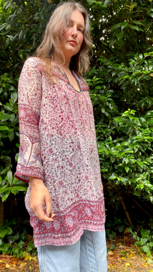 Cotton Gauze Mini Dress