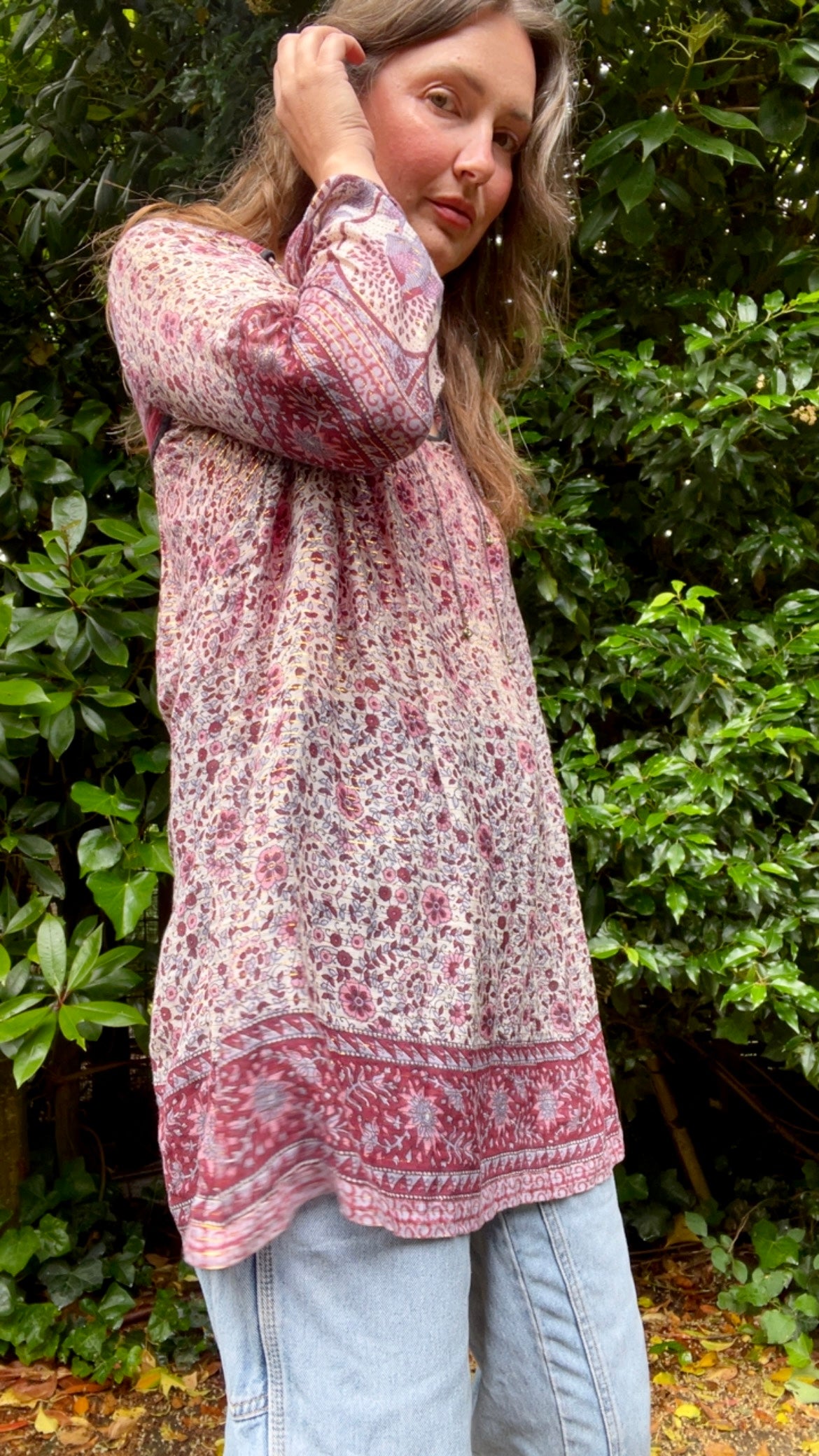 Cotton Gauze Mini Dress