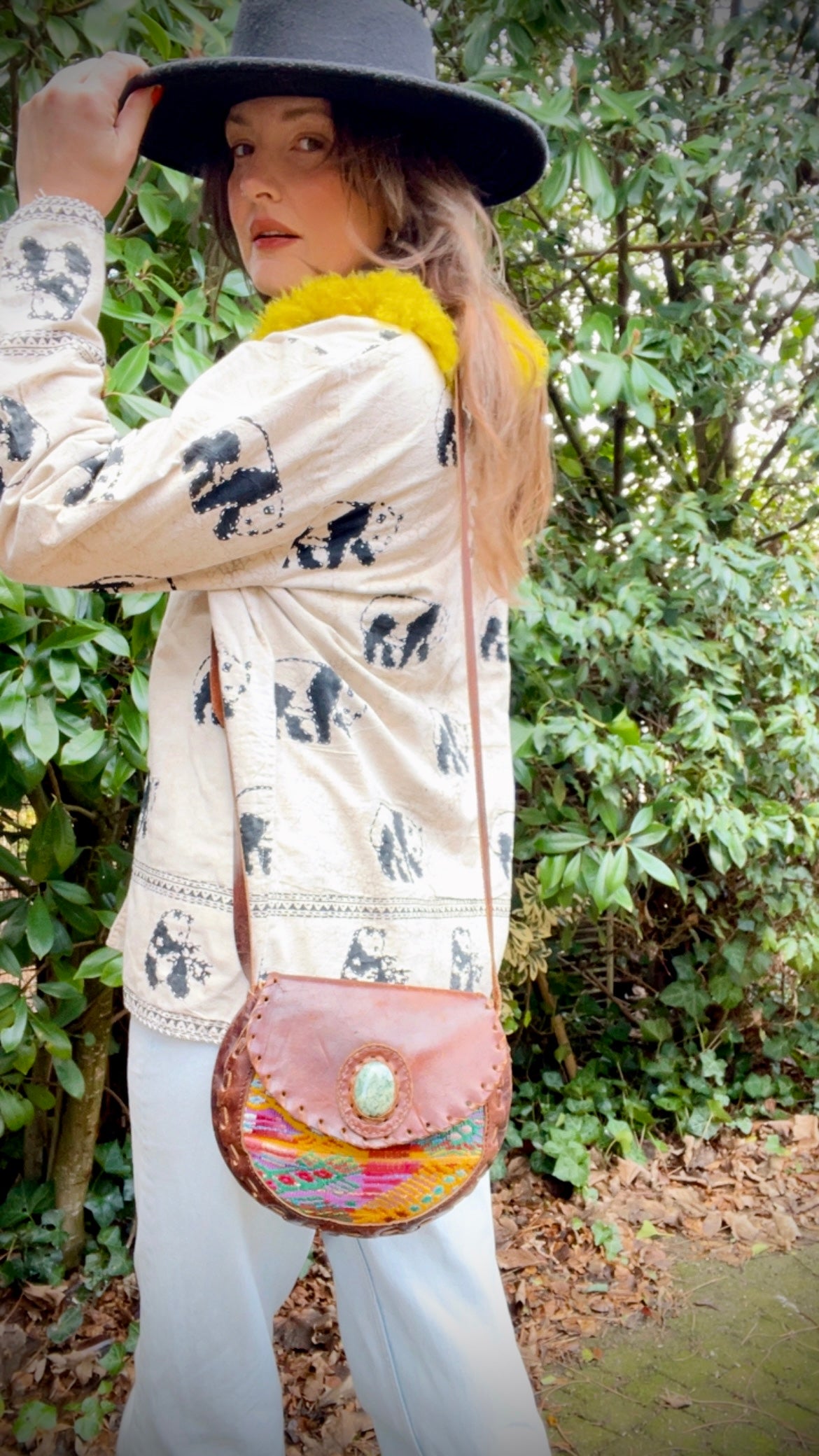 Huipil Leather Purse