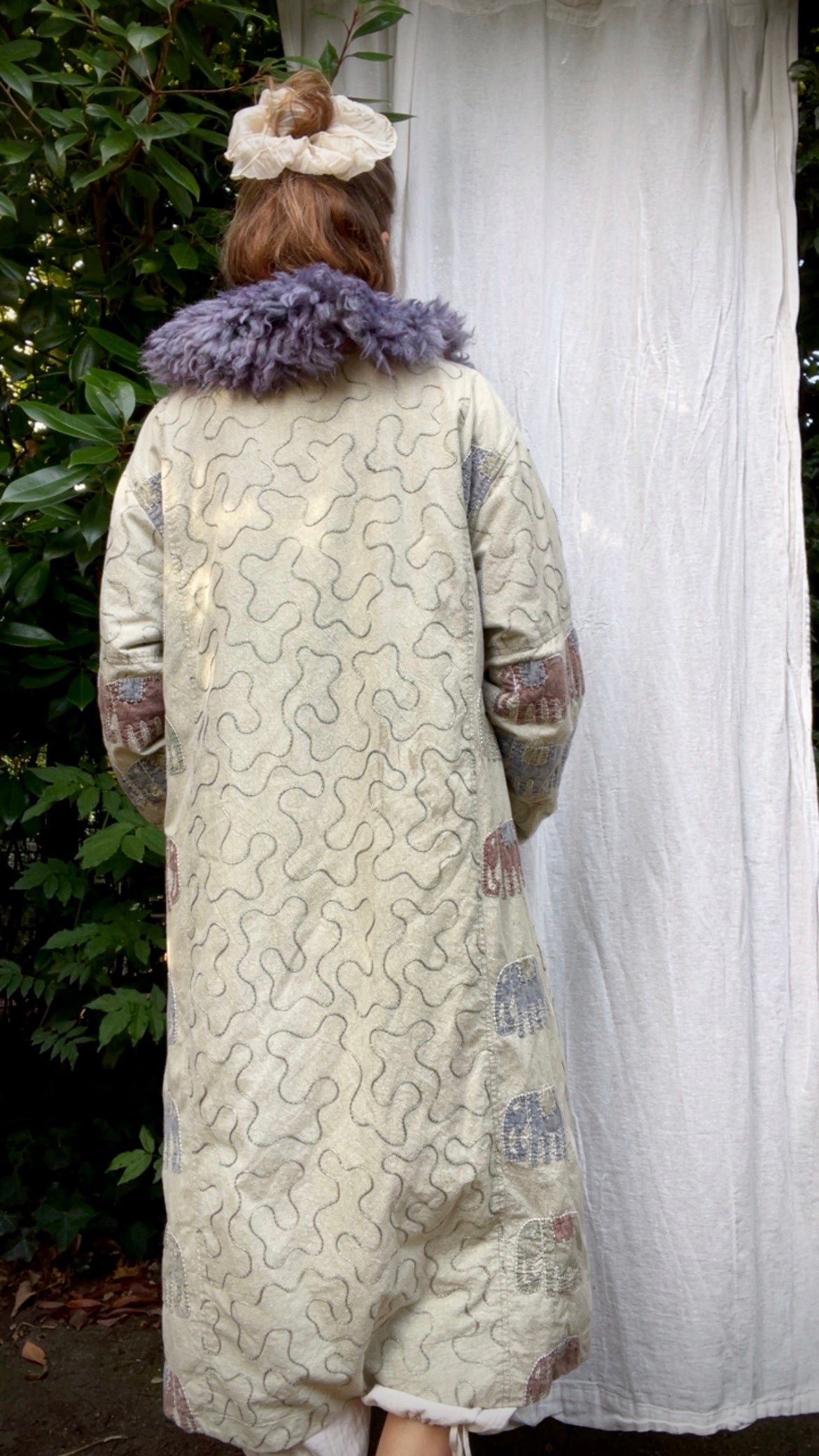Medium Lilac Shearling Collar