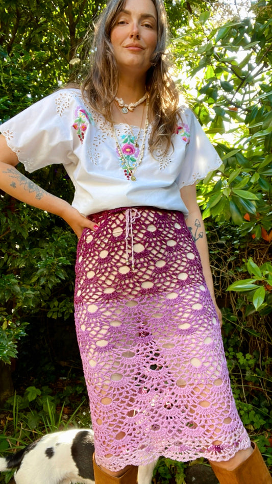 Gradient Crochet Skirt