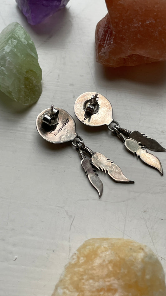 Navajo Feather Earrings