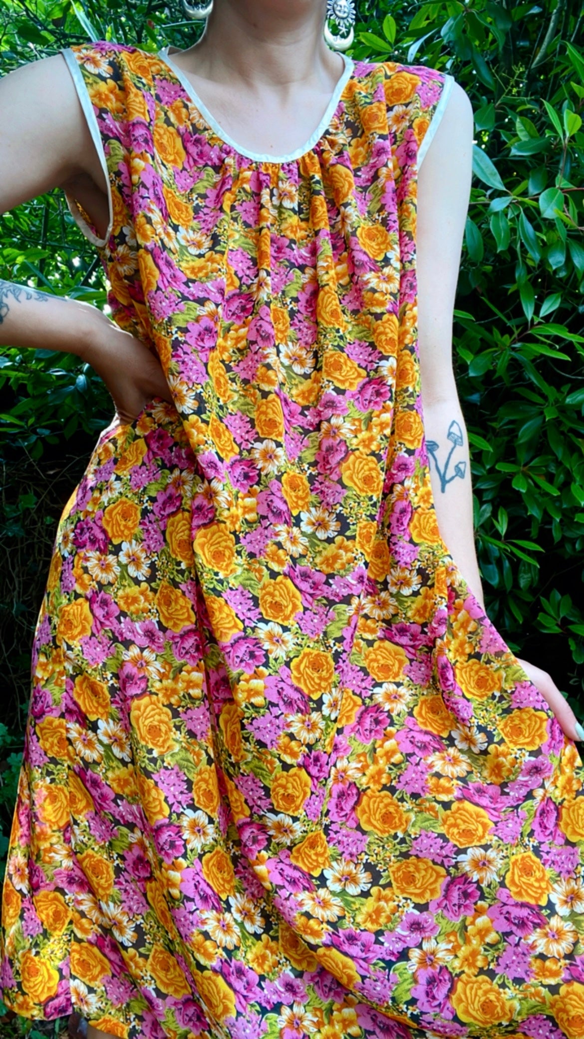 60s Floral Dress
