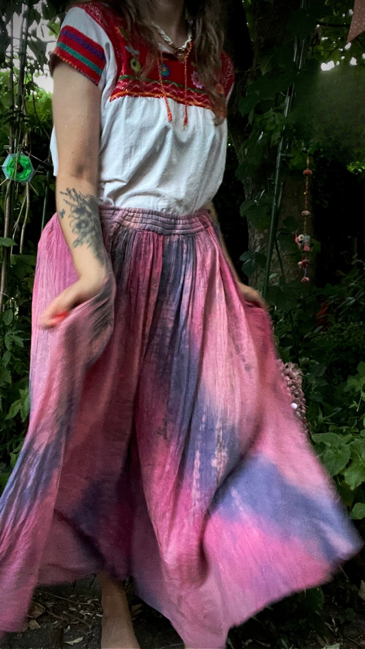 Wide Leg Tie Dye Trousers