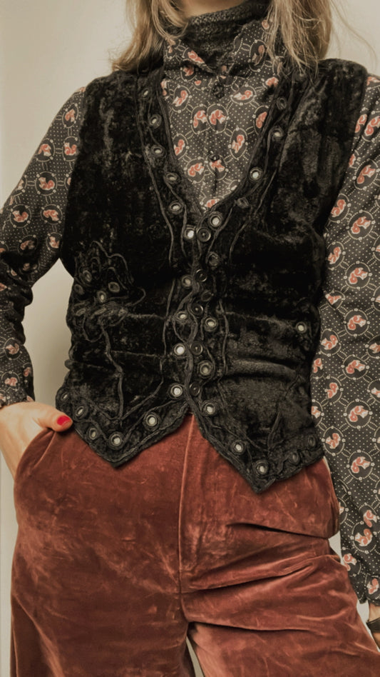 Velvet Mirror Waistcoat