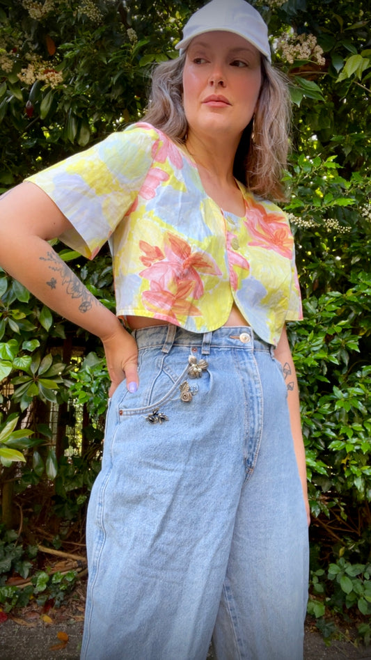 Cropped Floral Top