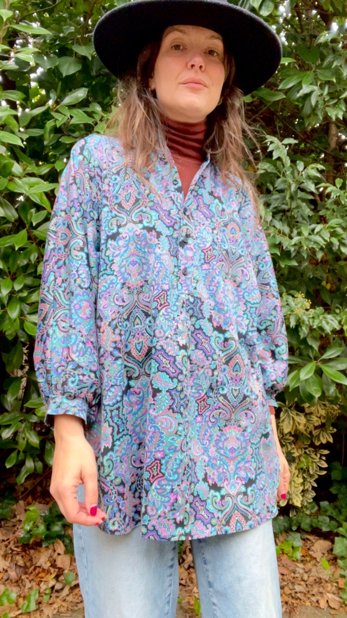 60s Paisley Top