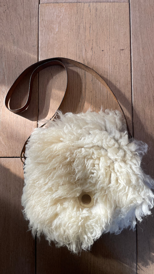 Reworked • Shearling & Leather Bag