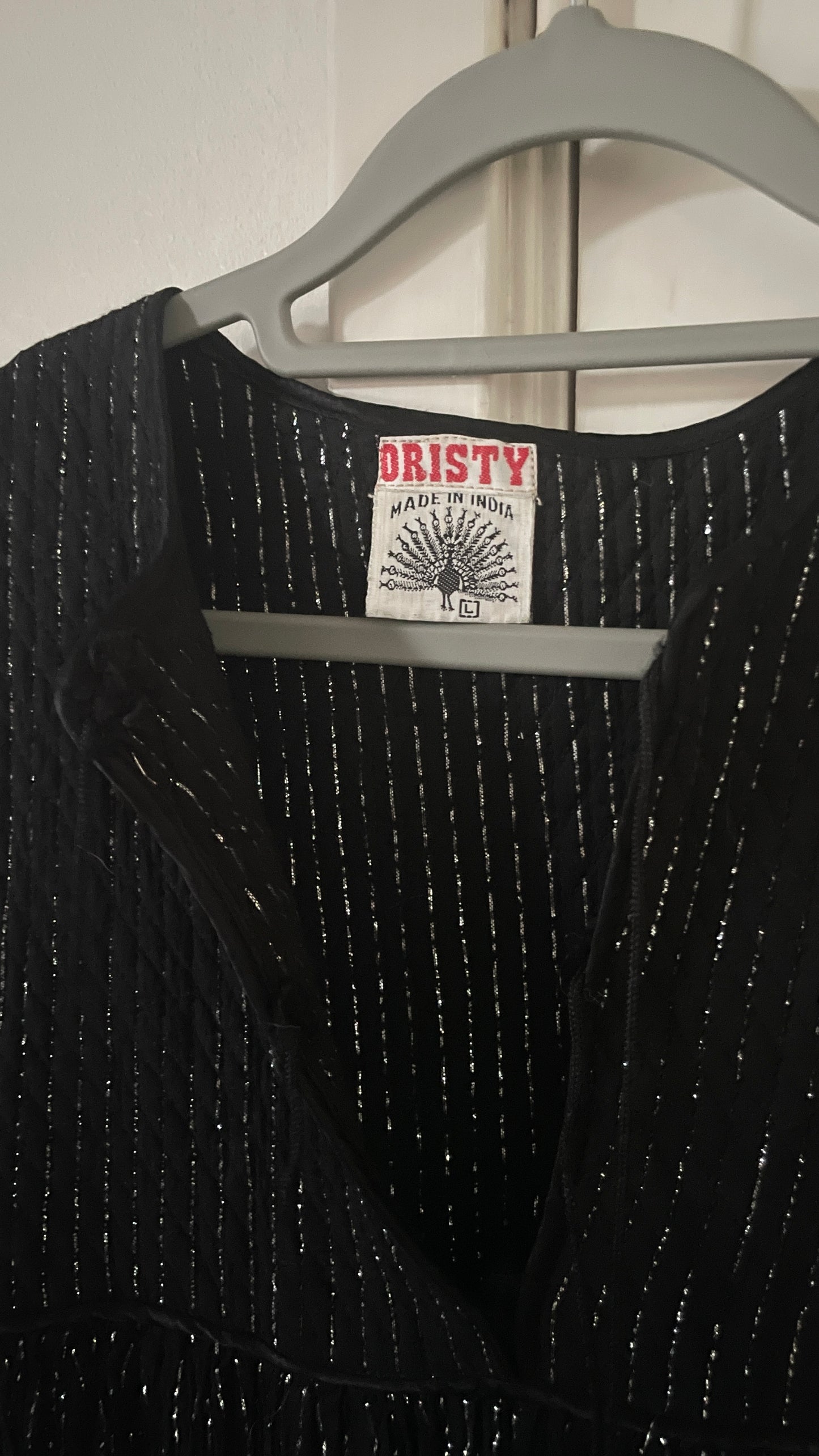 Gauze & Lurex Boho Dress