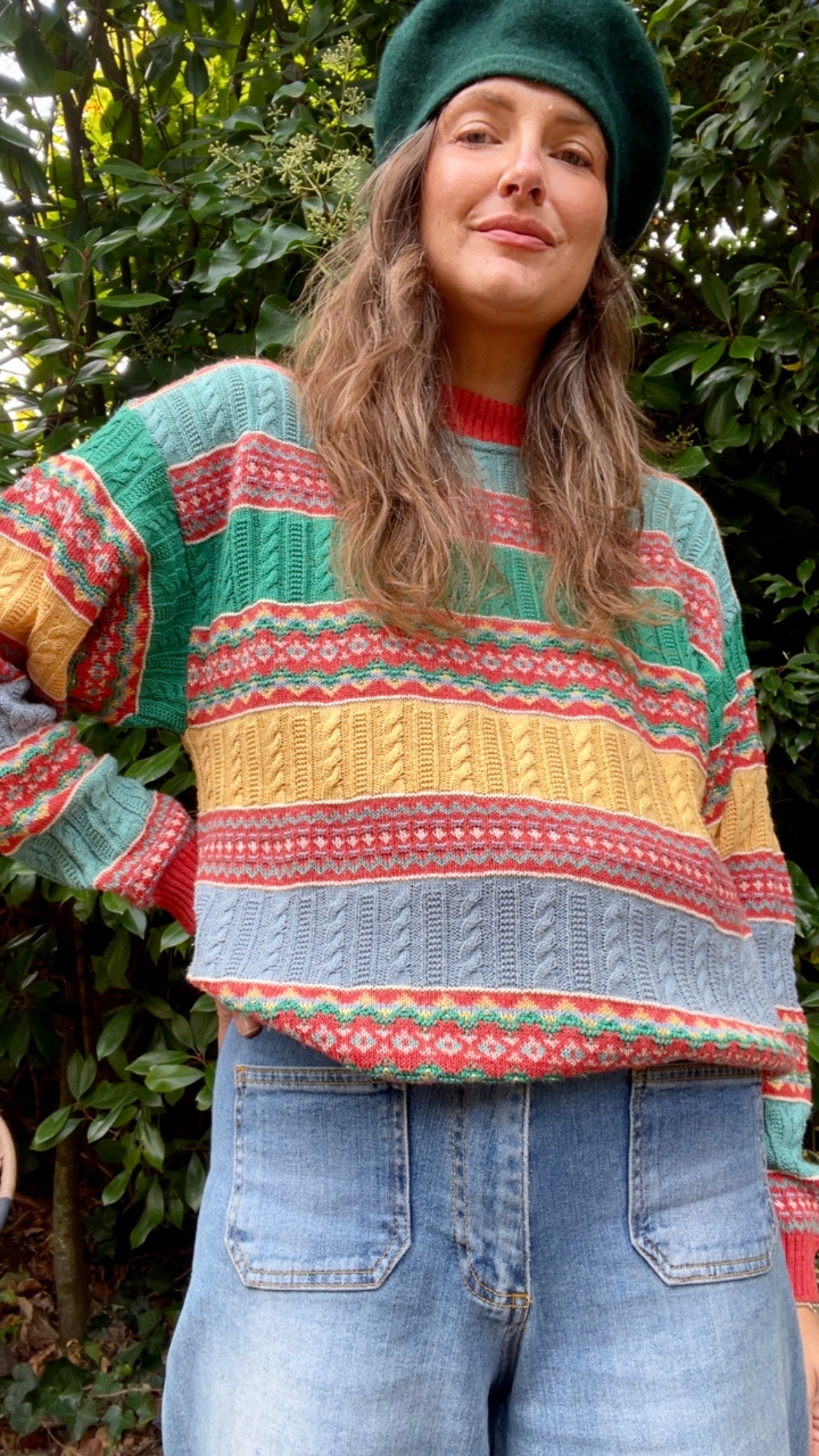 Colorful Pattern Jumper
