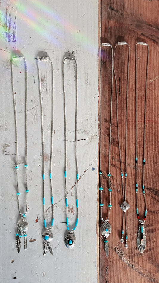 Silver Beaded Necklaces