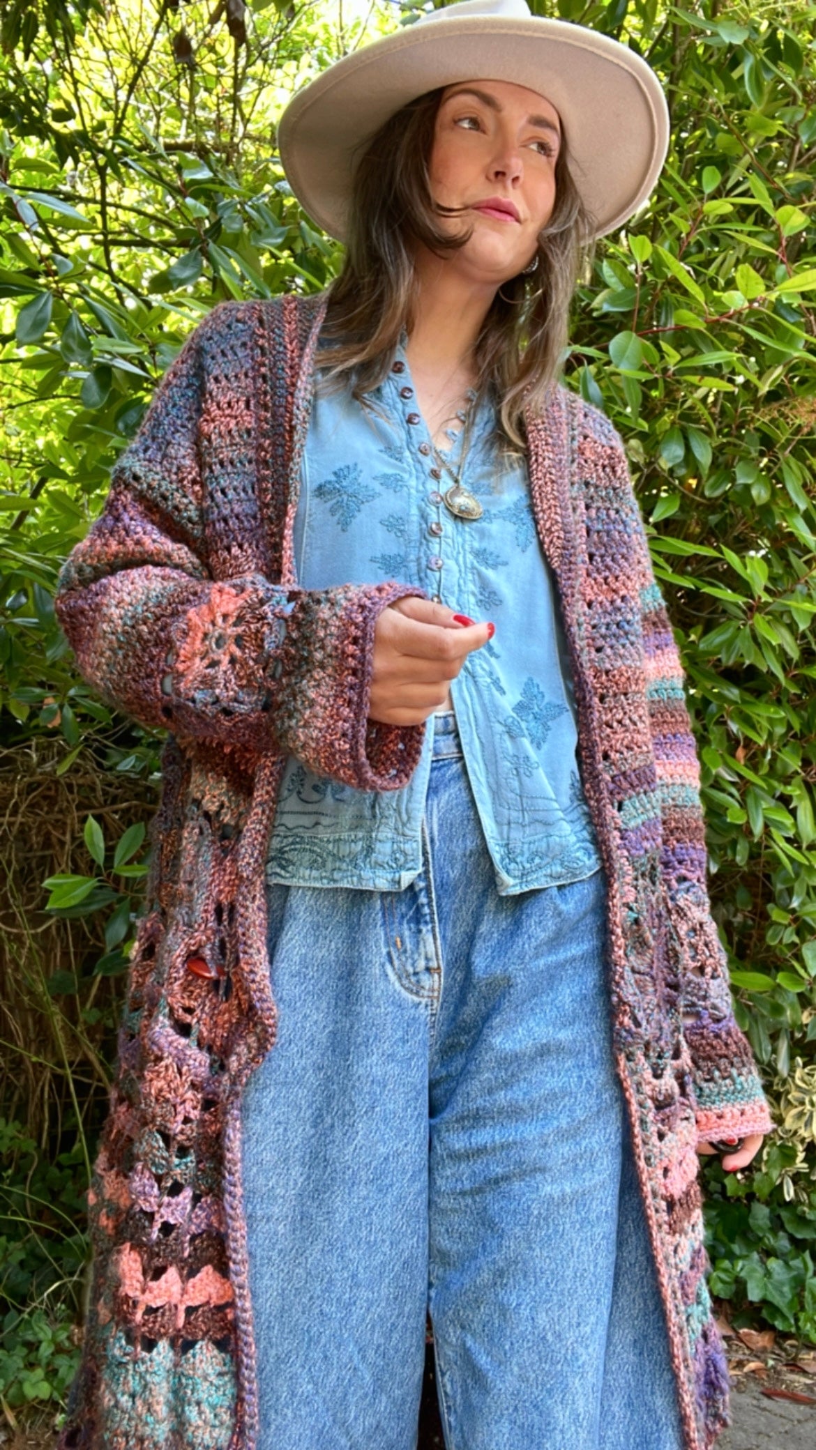 Crochet Maxi Cardigan