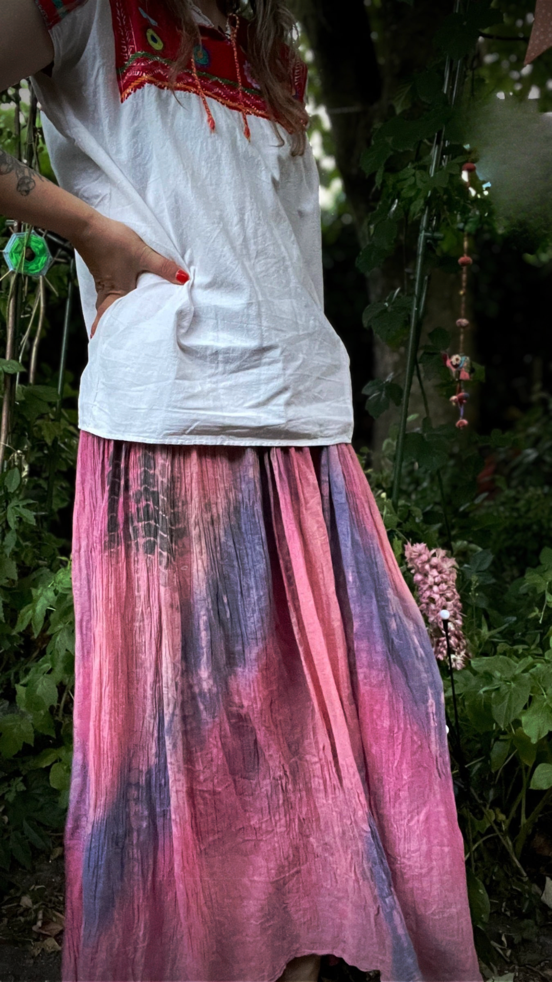 Wide Leg Tie Dye Trousers