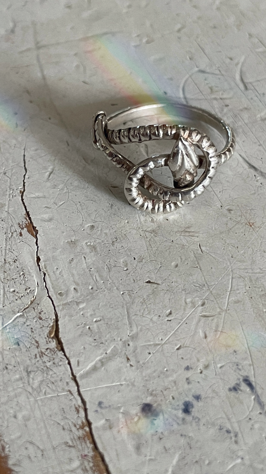 Serpent Silver Ring