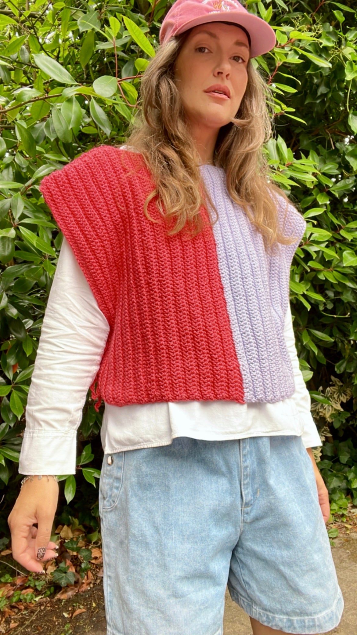 Two-Tone Knitted Jumper
