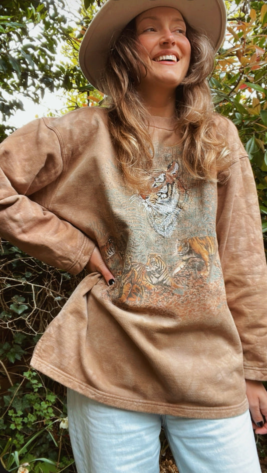 Tiger Tie-Dye Sweater