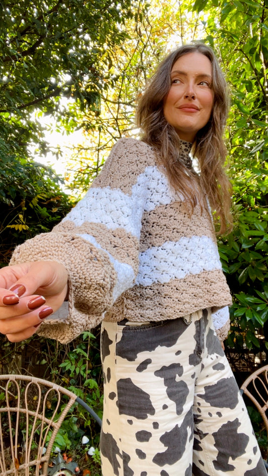 Cropped Crochet Jumper
