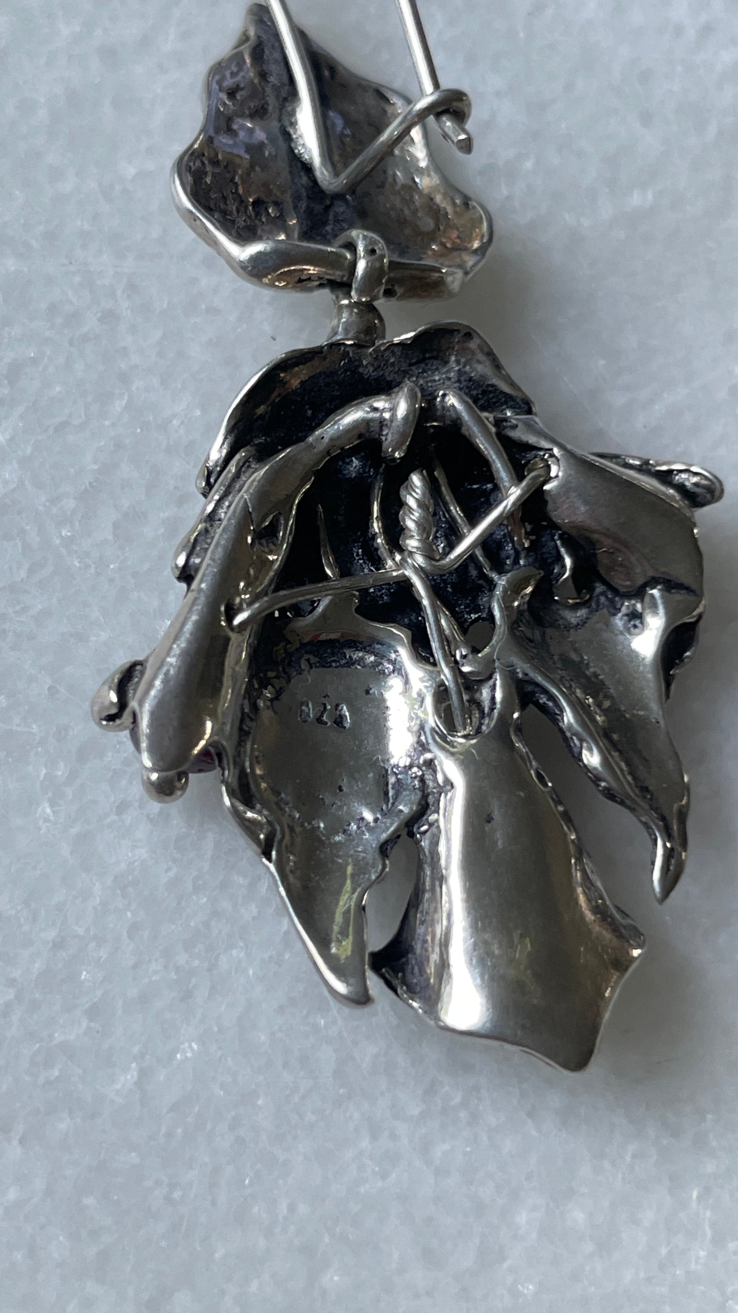 Art Nouveau Silver Earrings