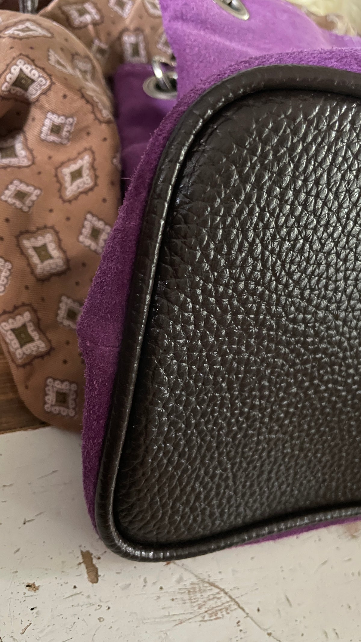 Purple Suede Bag