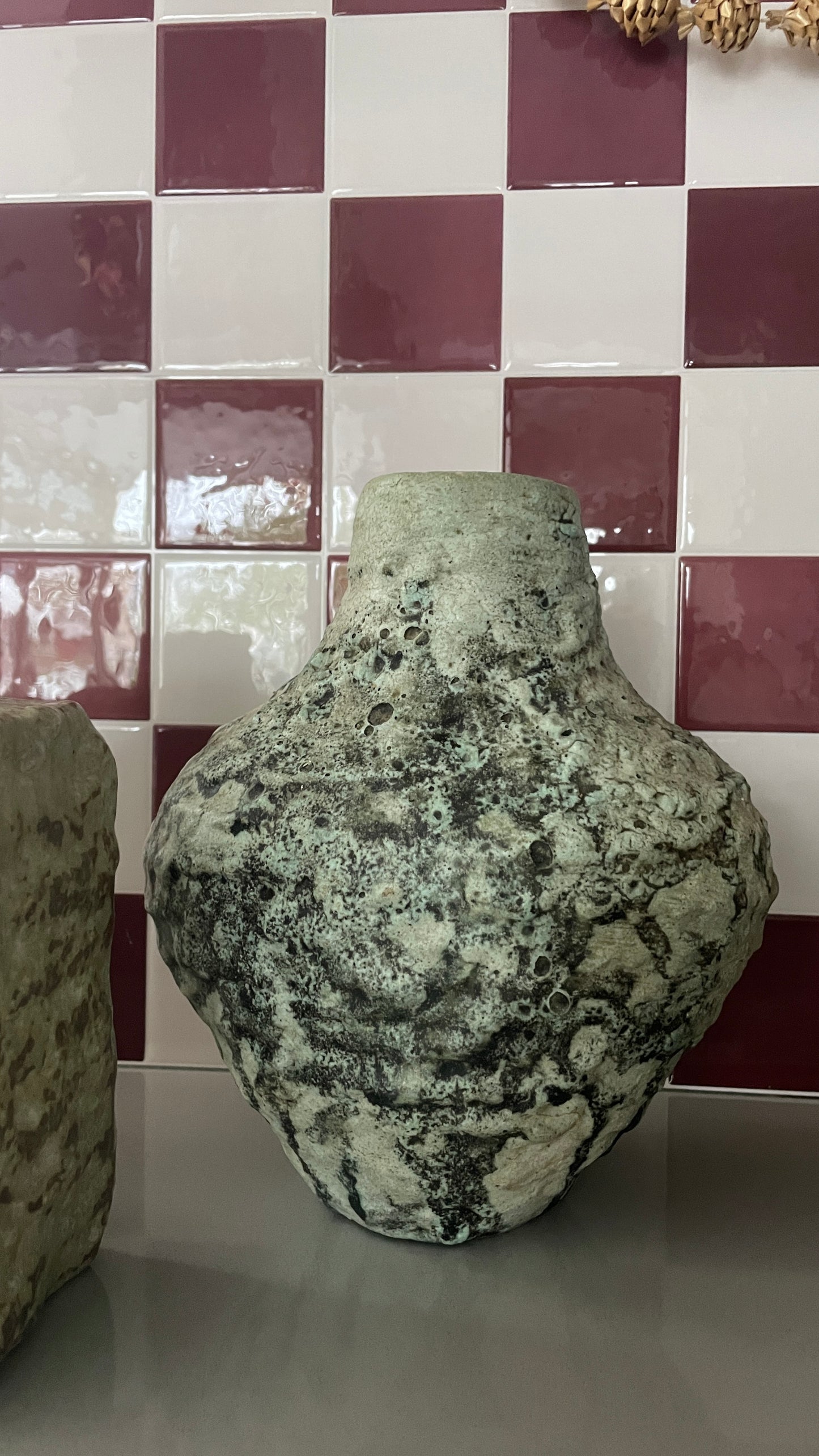 Studio Pottery Lava Vase