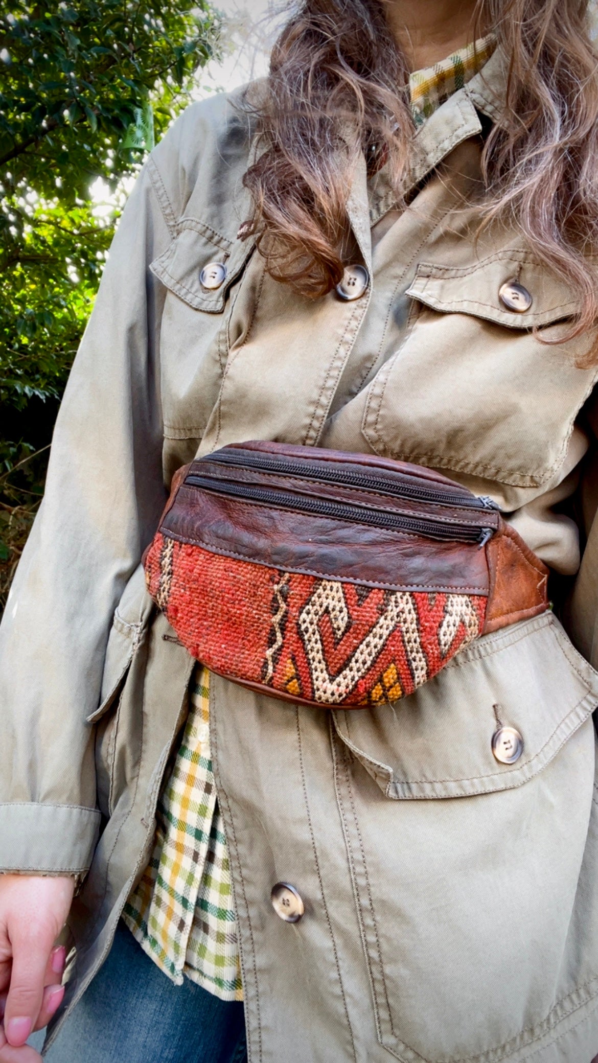 Kelim & Leather Bumbag