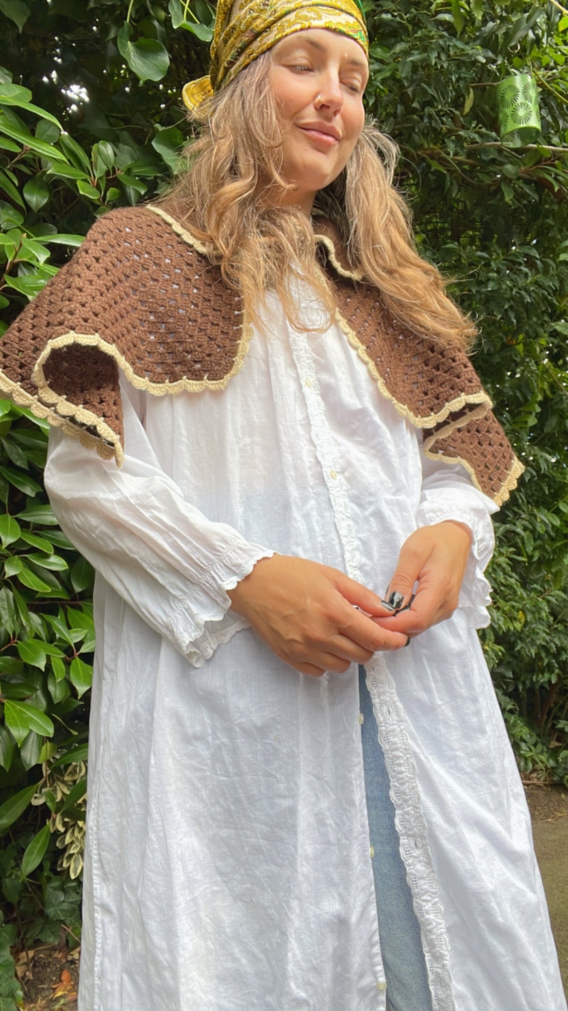 70s Crochet Capelette