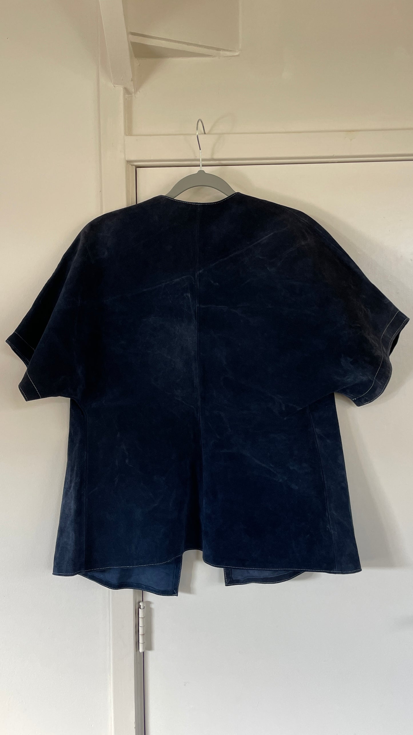 Suede kimono jacket