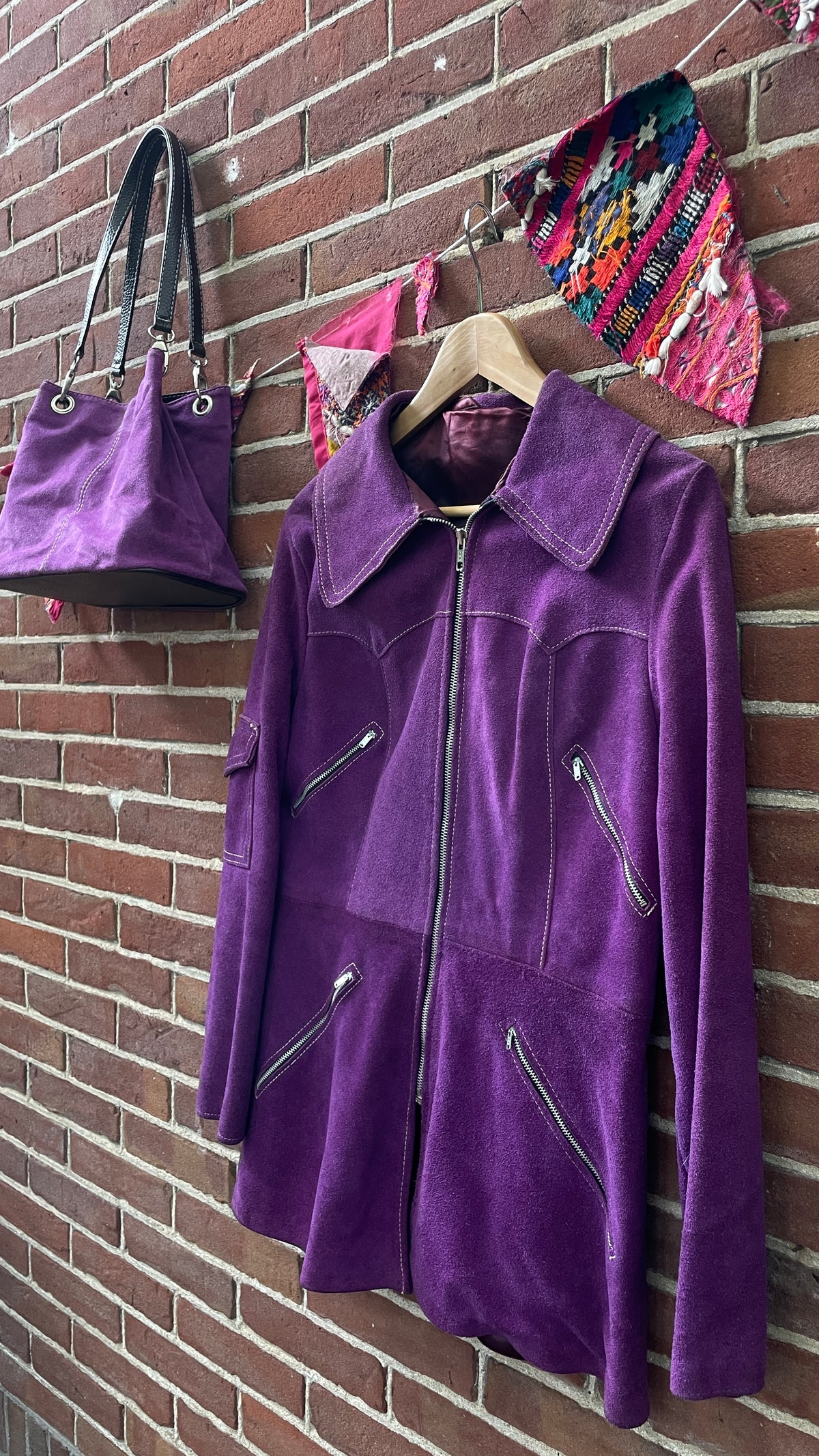 70s Purple Suede Jacket