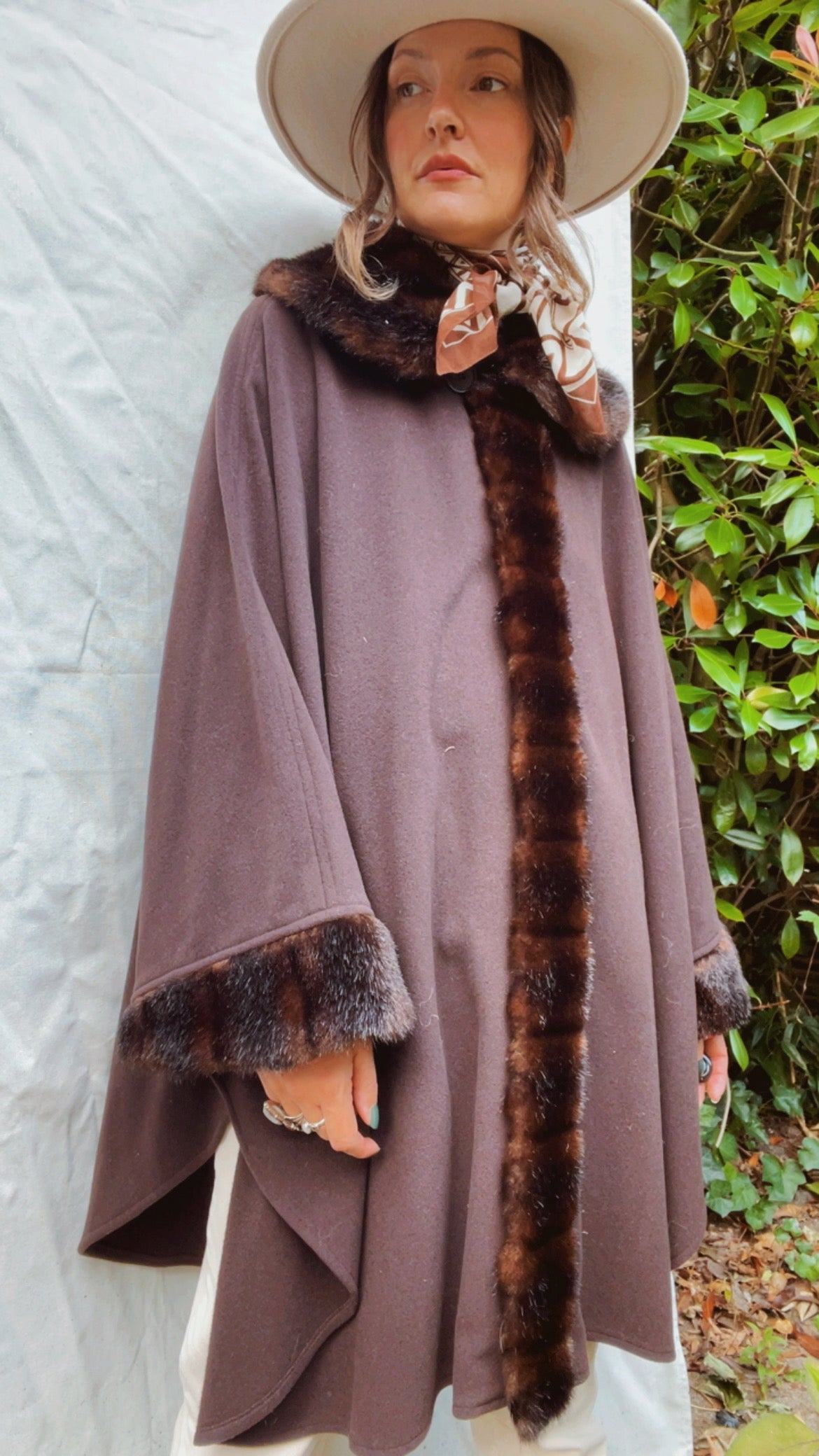 Cashmere & Wool poncho