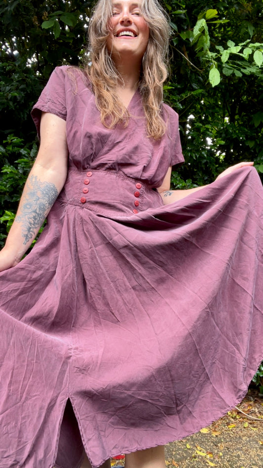 Silk A-Line Dress