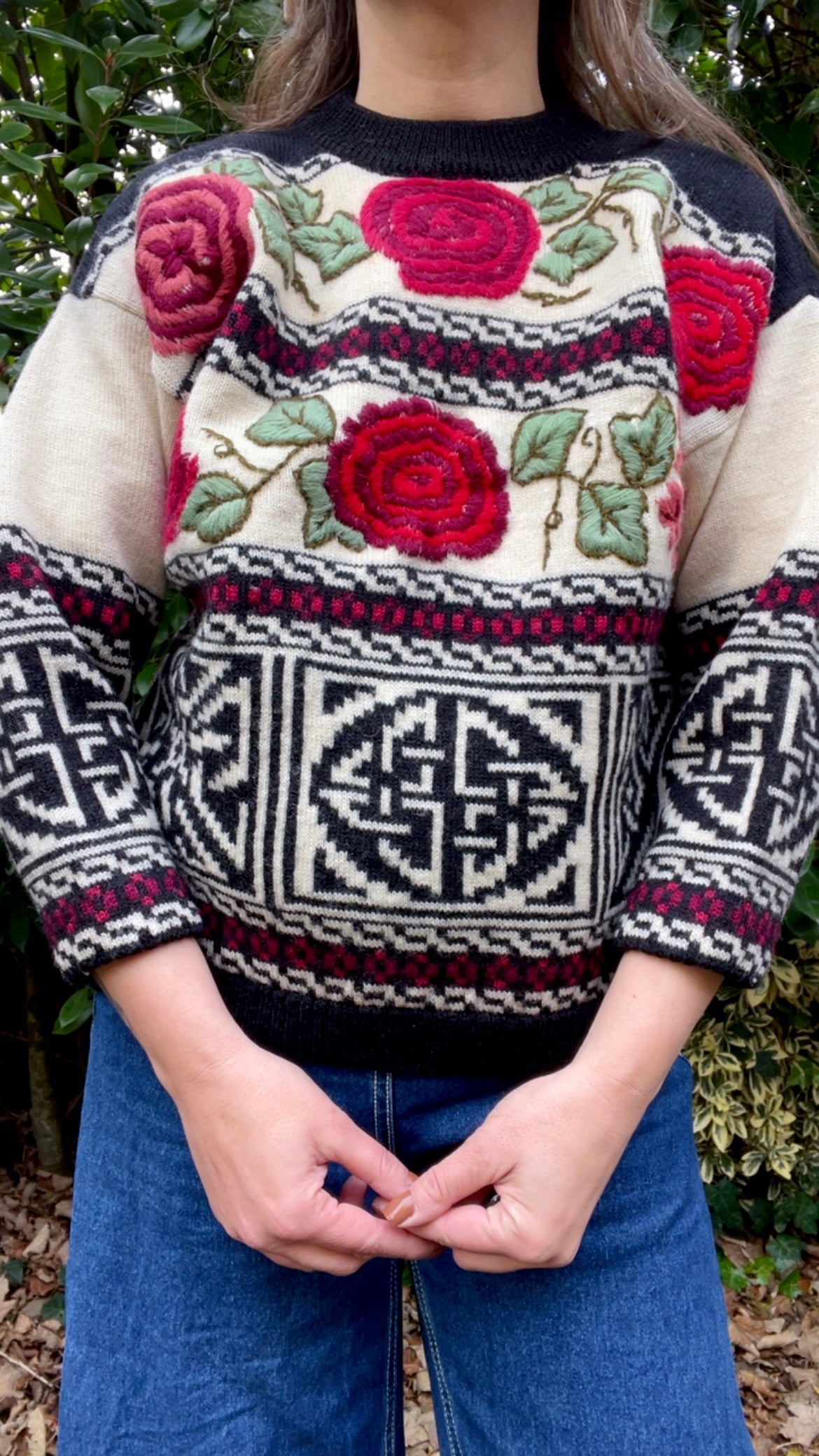 90s Roses Jumper