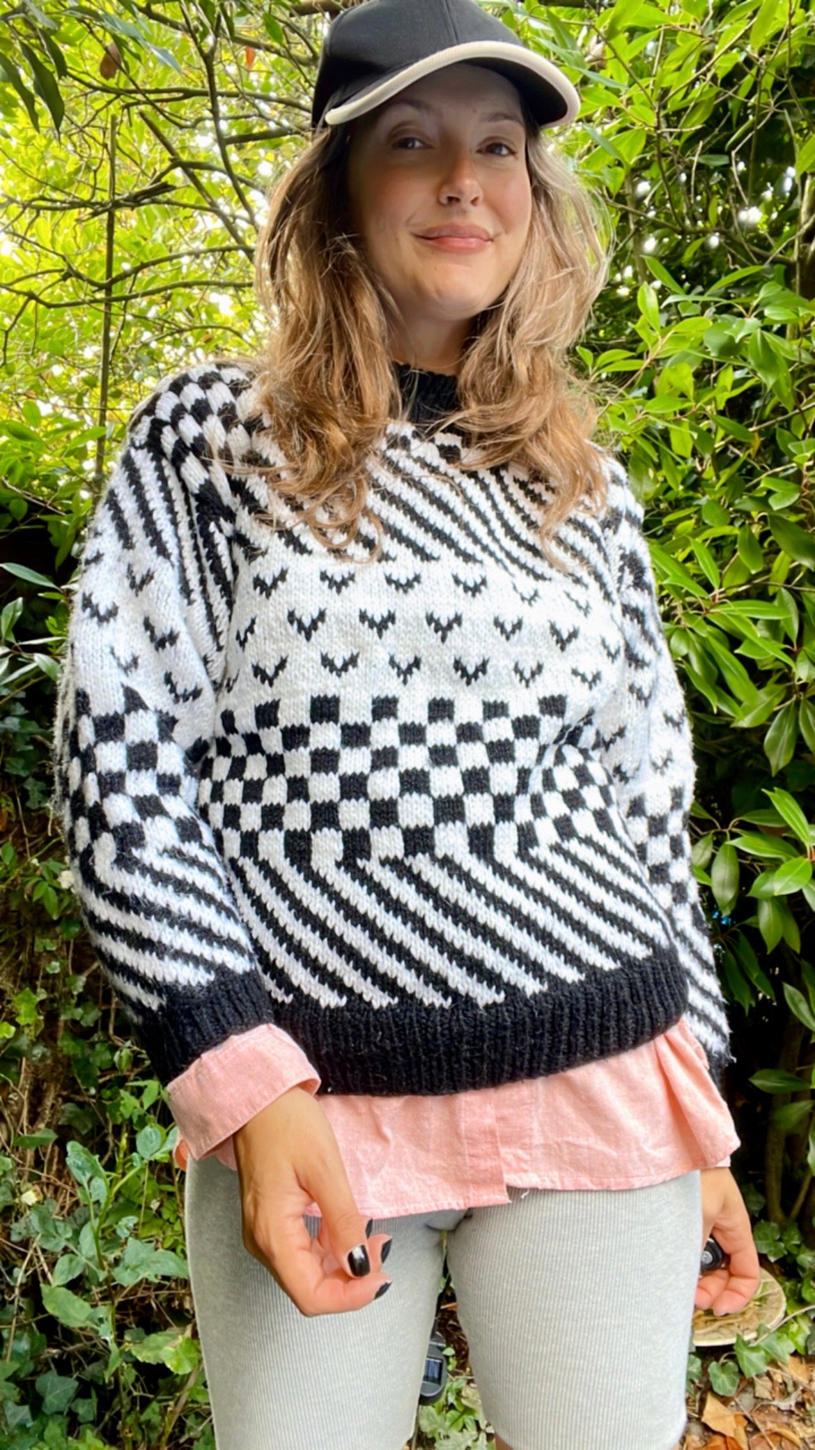 B&W Pattern Jumper