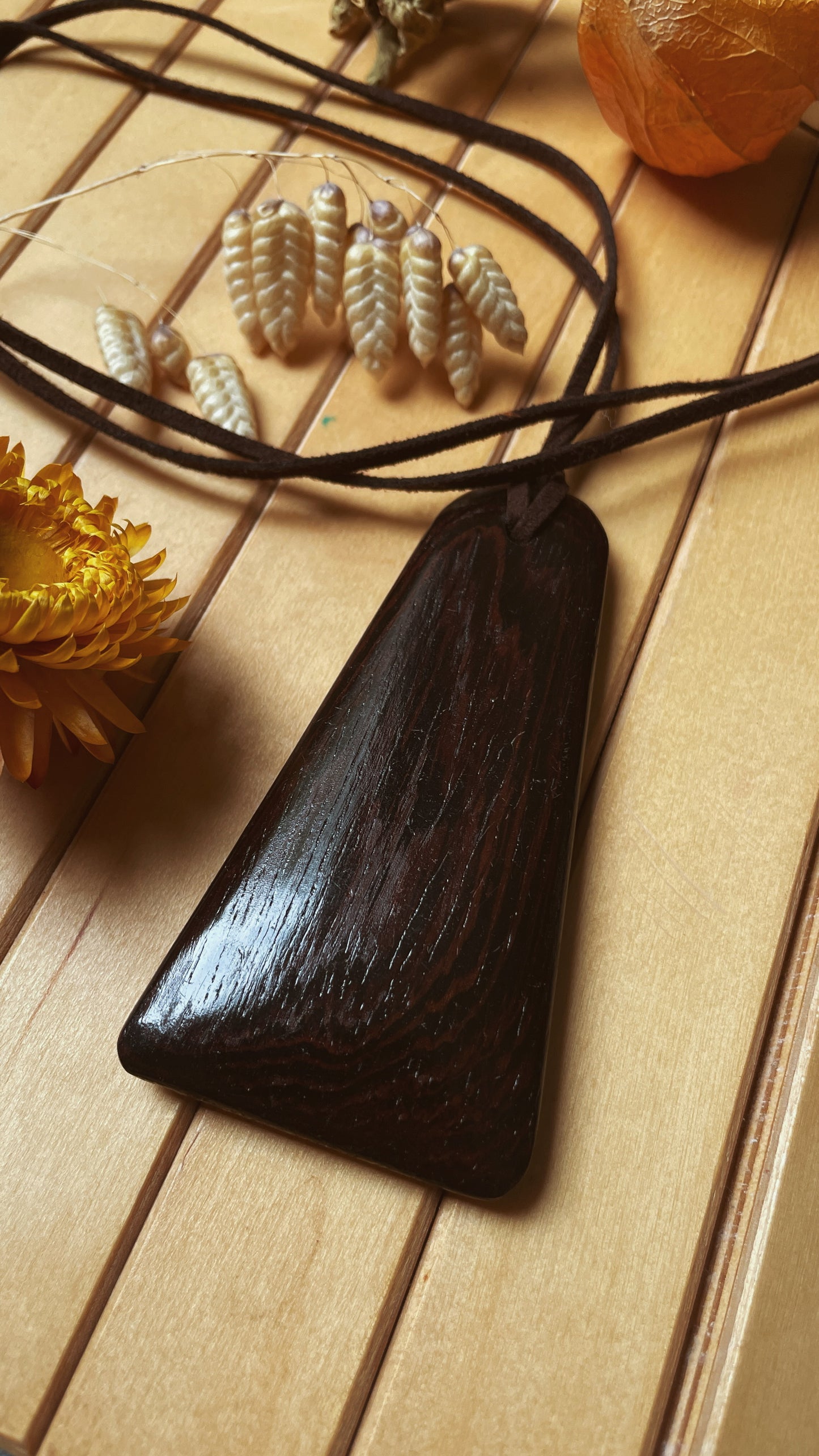 Wood & Leather Necklace