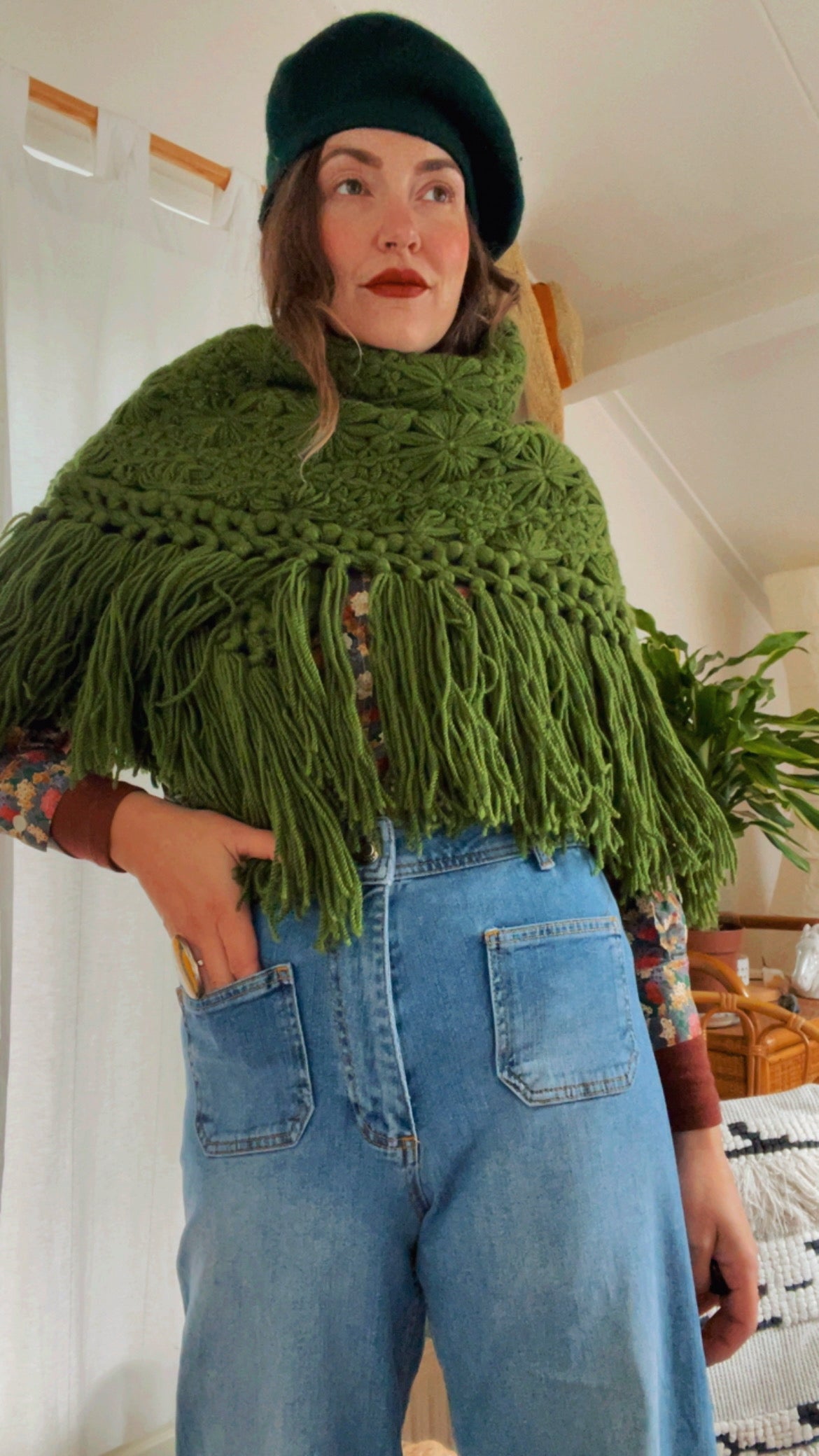 Triangle Fringe Scarf