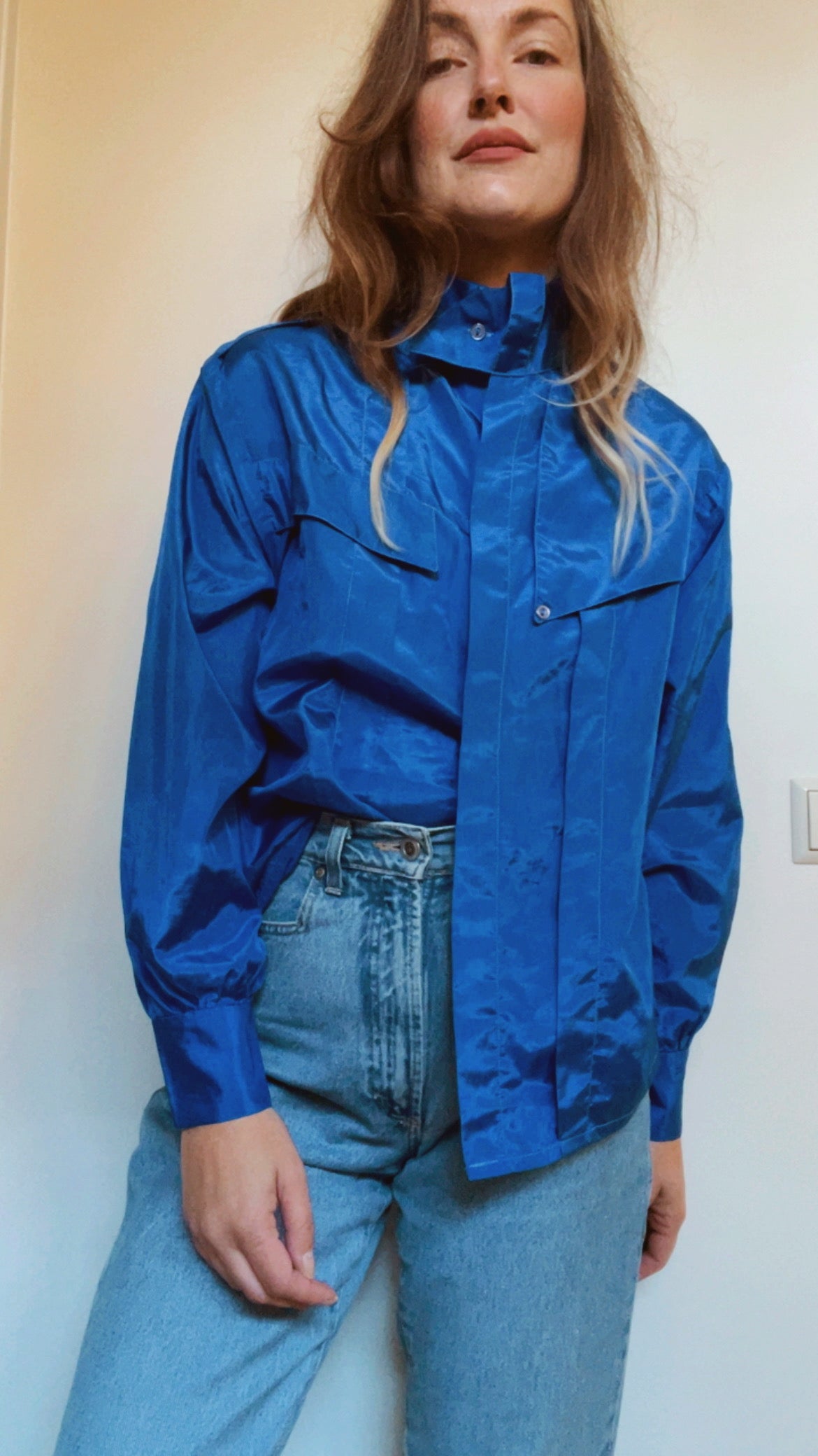 Lapis Lazuli Silk Top