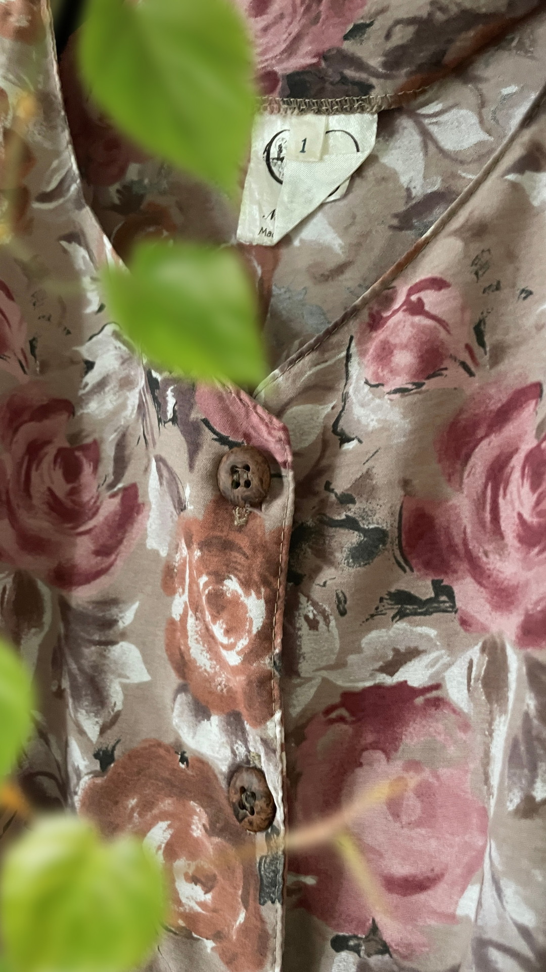 90s Peplum Roses Dress